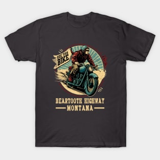 Beartooth Highway Montana - Ride your bike T-Shirt